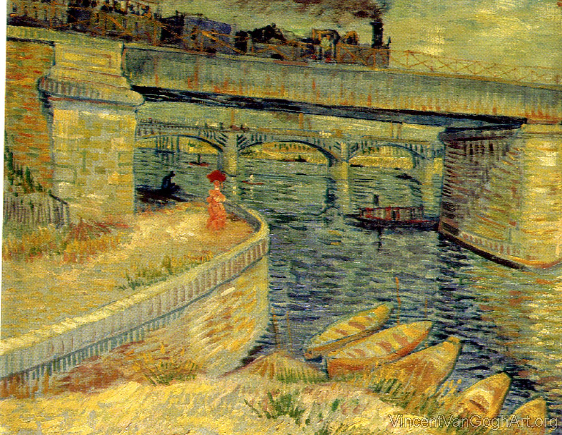 Bridges across the Seine at Asnieres